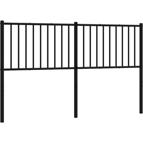 Maison Exclusive - Tête de lit de remplacement métal noir 160 cm