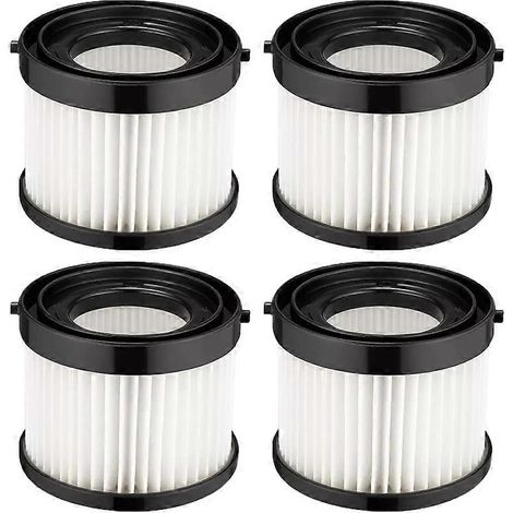 Lot de 4 filtres pour aspirateur Milwaukee M18 Compact Vac 0882-20, référence 49-90-1951, pièce 49-90-0160