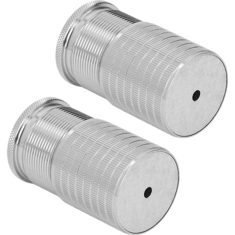 2 supports de meuble réglables 43-75mm gris anthracite, rehausseurs de pieds pour canapé, chaise et table (1/5)