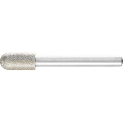 PFERD TOOLS Diamant-Schleifstift Walzenrund Ø10,0mm Schaft-Ø6 mm D126 (mit.) ideal für den Handeinsatz