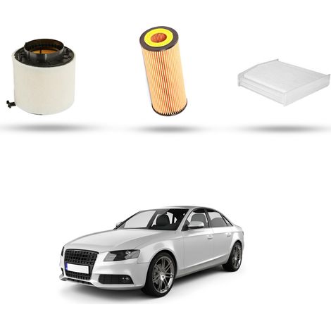 Kit Tagliando 3 filtri compatibile con Audi A4 (B8) 3.0 tfsi S4 quattro 245kw dal 2008 (1/4)