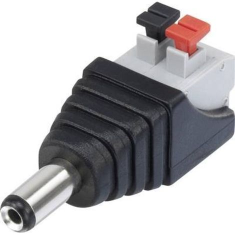 QT-DC2.1M Elément de liaison pour courant faible mâle, droit 5.5 mm 2.1 mm 1 pc(s) Y434362 (1/3)