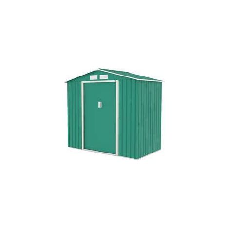 C CASETTA BOX ATTREZZI LAMIERA 213X131X195CM VERDE