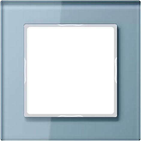 Jung Glasrahmen 1-fach bl/gr waage/senkrecht AC 581 GL BLGR (1/2)