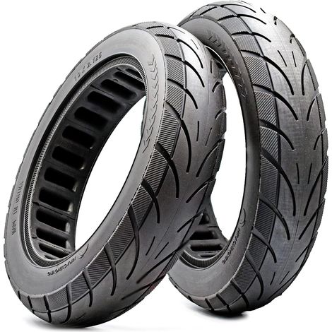 Pneu solide 10 pouces pour Xiaomi 4, Segway Ninebot F20 F25 F30 F40 Trottinette Électrique en caoutchouc 10 2.125 pneus pièces de rechange (1/5)