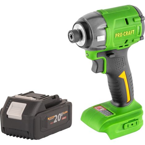 Visseuse à chocs sans fil Procraft PS22bb 20 V 230 Nm 1/4" Brushless Solo - sans batterie, sans chargeur (1/5)