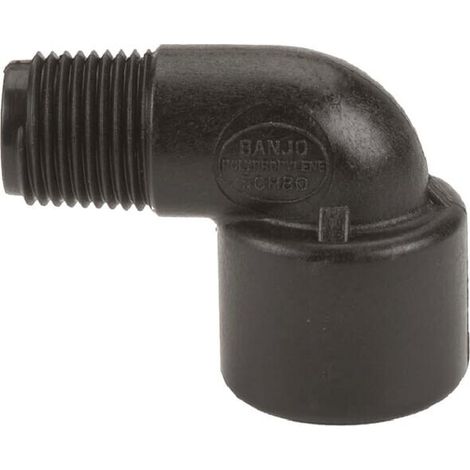 Codo 90掳 hembra/macho 1/2" BANJO SL05090 90