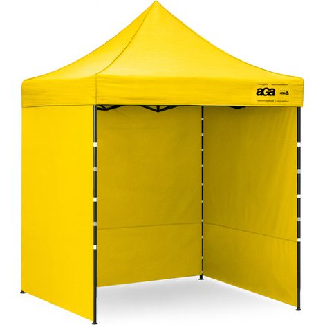 Aga Pavillon, Pop-up-Pavillon, Partyzelte, Faltpavillon 2x2m Gelb (1/5)
