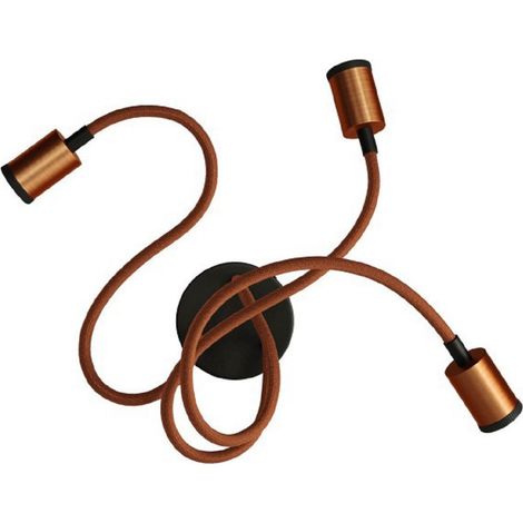 Lampada Mini faretto SPOTLIGHT GU1d0 Flex 60 da parete e soffitto  Con lampadina - Rame satinato - No (1/5)