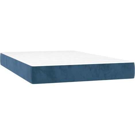 Maison Exclusive - Materasso a Molle Insacchettate Rigidità Media Blu Scuro 120x210x20 cm in Velluto