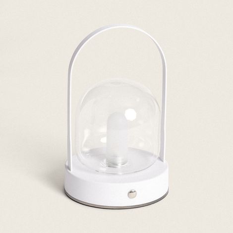 Tragbare 3W LED Tischlampe mit wiederaufladbarem USB-Akku Olena Weiß