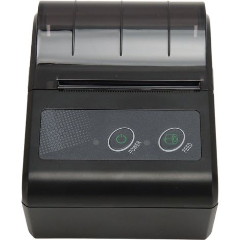 Imprimante thermique portable 58 mm, imprimante de reçus Bluetooth portable, imprimante d'étiquettes de livraison de repas pour Meituan et Ele.me (C58A-203). Tension : 100 V-240 V. Version à puce. (1/5)