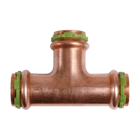 Raccord cuivre en T à sertir - Femelle - diamètre 16 mm - Aalberts Integrated Piping Systems