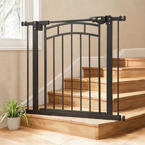 Barrière pour animaux réglable de 74 à 80 cm sans perçage (1/5)