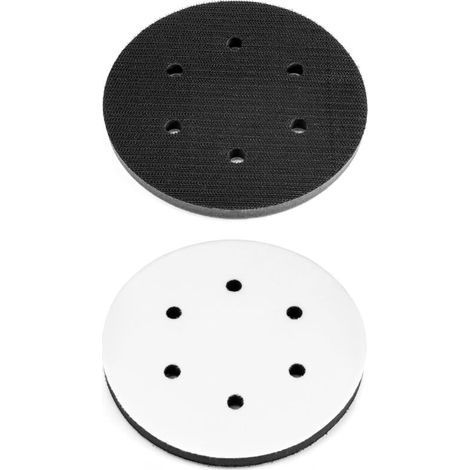 2 Stück 125 mm weiche Schleifscheiben, Schwamm-Zwischenlage für Schleifscheiben (6 Löcher) (1/5)