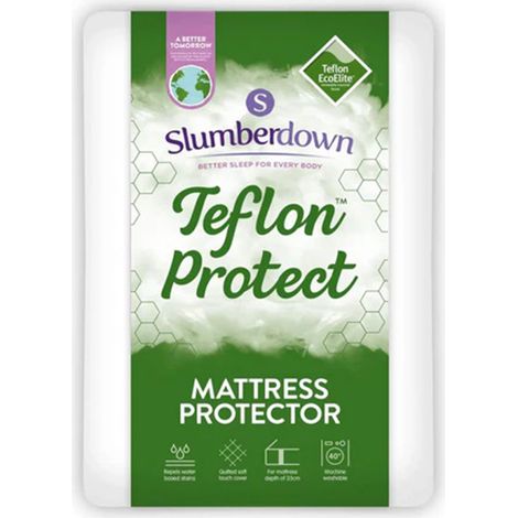 Slumberdown Teflon Mattress Protector, Single