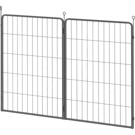 Two-Piece Dog Pen Expansion Pack for Large Dogs, 100cm Tall Animal Pen  Three Connecting Stakes (1/5)