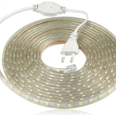 Bande LED - AMOUNE - 20m - Blanc chaud - IP65 - Etanche - 220V (1/4)