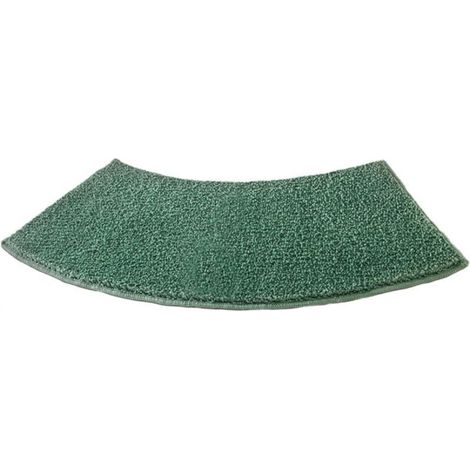 Tapis de bain incurvé, tapis de douche, tapis de toilette épais, tapis de bain écologique, tapis de salle de bain antidérapant, vert (1/5)