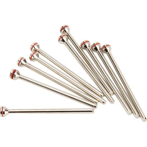 Lot de 10 mandrins tige polissage disque dentaire en acier inoxydable, accessoires remplacement pour laboratoire dentaire, 4,5 cm. (1/5)