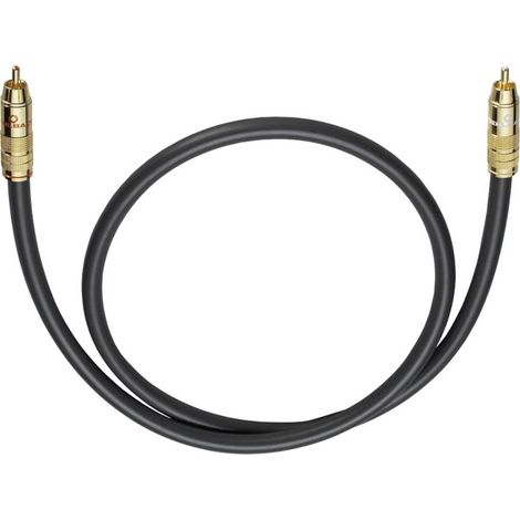 RCA Audio Cavo [1x Spina RCA - 1x Spina RCA] 1.00 m Antracite contatti connettore dorati Oehlbach NF 214 SUB