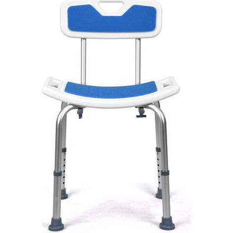 Shower Chair Height Adjustable Padded Tub Shower Seat Bathroom Bathtub Stool (1/3)