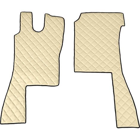 Coppia tappeti in Skeentex - Panna - compatibile per Scania L Serie 4 (02/9509/04)