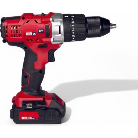 Trapano avvitatore a batteria litio 18V 2Ah a percussione con caricabatterie (1/3)