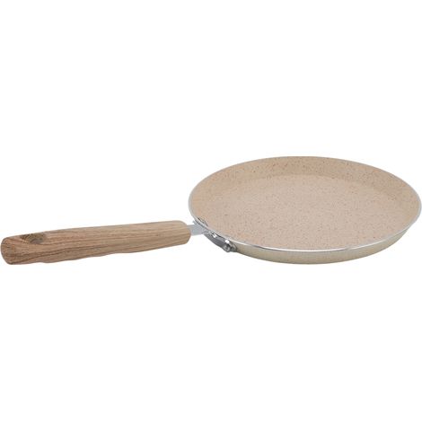 Poêle à Pancakes Antiadhésive 18cm Fond Plat en Alliage d'Aluminium pour Petit-déjeuner (1/5)