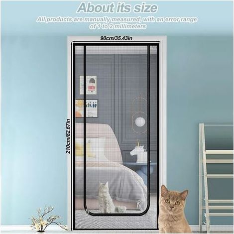 Zanzariera rinforzata e antigraffio per gatti che vivono sia in casa che all'aperto, 90 x 210 cm. (1/5)