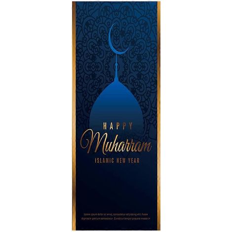 Eid Mubarak Dekoration PVC-Tapete 3D Türaufkleber Fröhlicher Ramadan Wasserdichtes Wandbild Schlafzimmer Heimdekoration