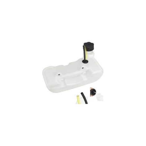 Réservoir Essence de Débroussailleuse Réservoir Carburant avec Tuyau Anti-vieillissement Essence Plastique de Tondeuse Réservoir Carburant de Rechange compatible avec CG430 520 43CC 52CC 47CC