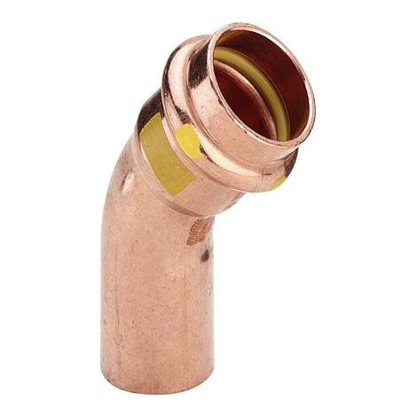 RACCORD COUDE 22MM 45° POUR GAZ PROFIPRESS VIEGA (1/2)