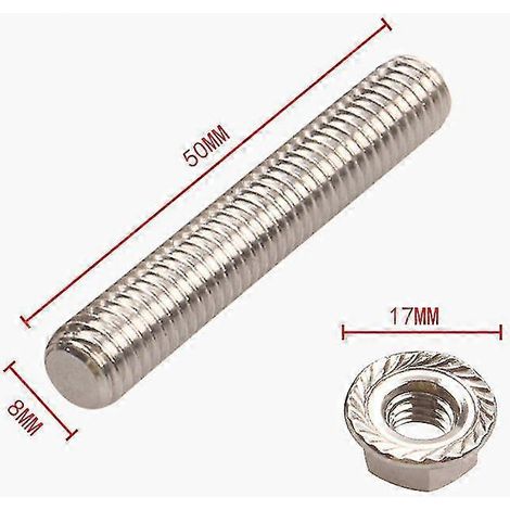 Kit de boulons de collecteur d'échappement en acier inoxydable pour collecteurs d'échappement Ford V8 4.6 et 5.4L - (Une pièce) (1/2)