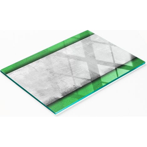Tableau décoratif multifonctionnel en verre pour cuisine, mural vert 80x52 cm (1/5)