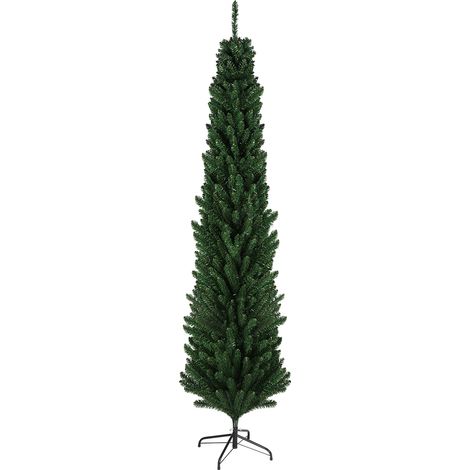 Sapin de Noël Pencil 150cm Vert Forme Effilée Élégante pour Petits Espaces 350 Branches Naturelles Idéal pour Salon, Bureau ou Angle de Pièce (1/5)