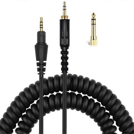 Câble de remplacement pour casque DJ gaming HDJ-CUE1, HDJ-X5, HDJ-X7, HDJ-S7 - fil audio haute qualité, cordon compatible, longueur flexible, accessoire idéal. (1/5)