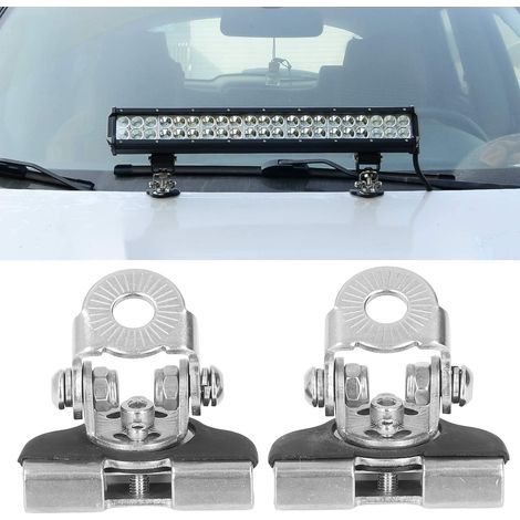 2-teilige universelle LED-Leistenhalterung – Verstellbare Montage aus Edelstahl 304 für Arbeitsleuchten (1/5)