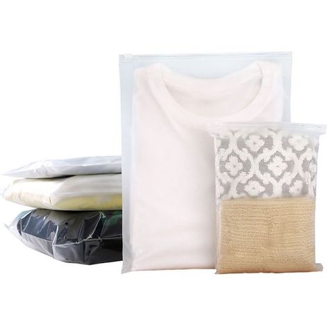 Set da 24 pezzi: borsa portaoggetti trasparente e impermeabile con cerniera，un organizer da viaggio per riporre vestiti，scarpe e cosmetici (1/5)