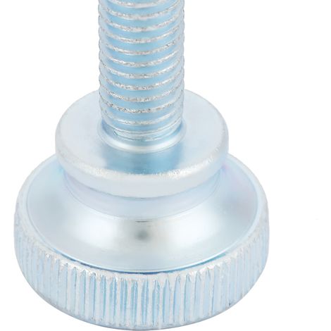 10 vis à oreilles M8 en acier au carbone zingué à tête moletée plate (M825) (1/5)