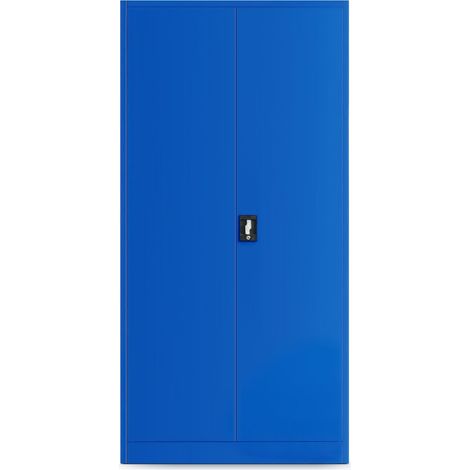 Armoire d'atelier en métal pour les outils, 5 étagères BRUNO, 920 x 1850 x 500 mm, bleu