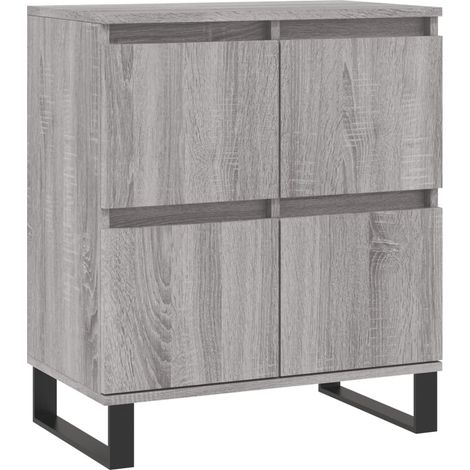 Credenza buffet cassettiera mobile contenitore organizer cucina soggiorno salonsonoma 60 x 35 x 70 cm pannelli compositi grigio 020036403