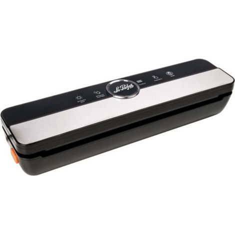 "Macchina sottovuoto - LE PARFAIT - 47112B1 - 130 W - Aspirazione 0,5 bar (3 L/min) - Nero, 39,5x11x8 cm"