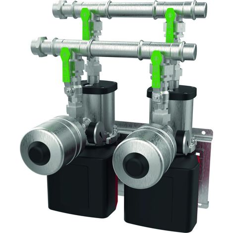 Judo Doppeldruckerhöhungsanlage JD 2 CE 3-9 frequenzgeregelt für entsalztes Wasser, 1-10m3/h, Rp 1 1/2", PN 10, 4L-Behälter