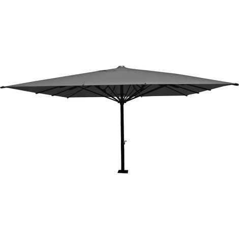 Gastronomie-Luxus-Sonnenschirm HHG-554, XXL-Schirm Marktschirm, 5x5m (Ø7,2m) Polyester/Alu 90kg anthrazit (1/5)