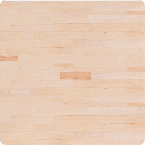 Piano Tavolo Piano Scrivania Quadrato 80x80x2,5 cm Massello Rovere Non Trattato DAS783449 (1/5)