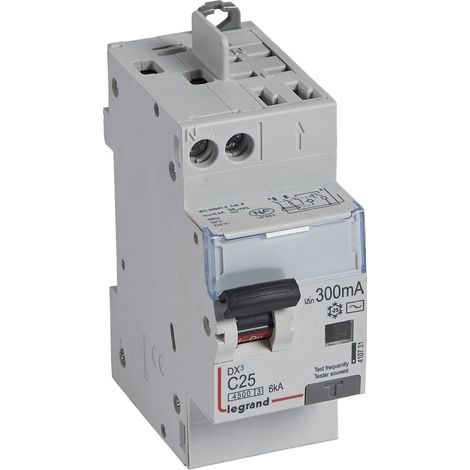 Differentieel Automaat DX3 1P+N Karakteristiek C 25A 300mA 4,5kA - LEG410731