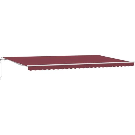 Maison Exclusive - Tenda da Sole Retrattile Automatica Bordò 600x300 cm (1/5)