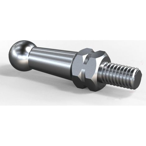 Foot Pegs for Motorcycle, Pedal Floor Nail Screw Motorcycle Universal 6 mm Pedal Limit Bolt High Hardness Stainless Steel Pedal Screw Motorcycle Footrest Accessories, Silver, 30 mm (1/5)