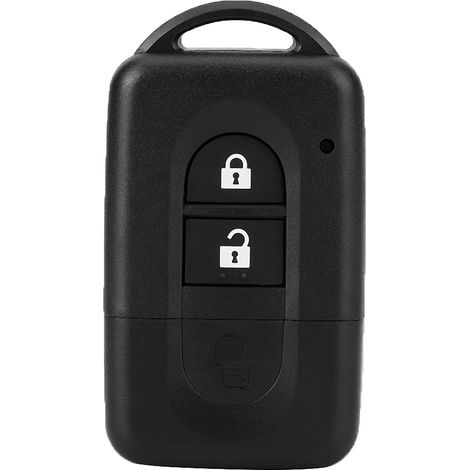 Boîtier de clé Télécommande à 2 Boutons, Couvercle de Remplacement pour X Trail, Noir. (1/5)
